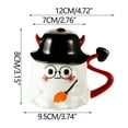 thumbnail image 5 of Neoyler Halloween Ghost Mug for Coffee Lovers Custom Ceramic Cup with Spooky Personalization Microwave and Dishwasher Safe Suit for Halloween Gifts or Daily Use 118.1in White, 5 of 6
