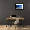 thumbnail image 3 of Young, Bill 24x17 Black Ornate Wood Framed with Double Matting Museum Art Print Titled - Greece, Mykonos, Hora Windmill and luxury yacht, 3 of 4