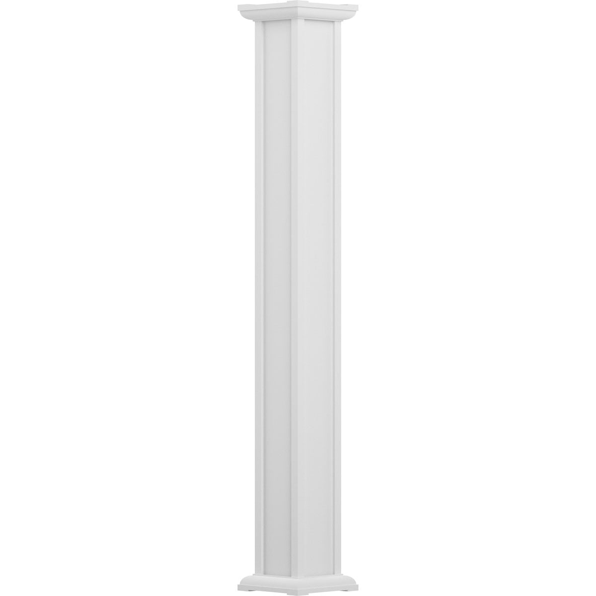 8" x 10' EnduraAluminum Acadian Style Column, Square Shaft (Load