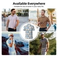thumbnail image 6 of Yiaed Funny Cute Healthy TeethPrint Men's Short Sleeve Polo Shirt,Golf Polo for Men Three-Button Golf Shirt Athletic Casual Collared T-Shirt- X-Large, 6 of 7