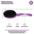 thumbnail image 5 of Poodle Pet Soft Bristle Hair Brush for Short Haired Cats or Dogs Pet Grooming Tool, 5 of 9