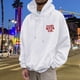 thumbnail image 3 of MHFRRA Sudadera con Capucha Estampada para Uso Diario Sudadera Informal para Mayor Comodidad y Estilo En Actividades Deportivas y de Ocio Blanco, 3 of 5