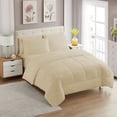 thumbnail image 1 of Set de edredón Sweet Home Collection Beige Queen, 7 piezas, 1 of 6