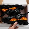 thumbnail image 5 of Coolcustomize Fire & Skull Design Athletic Sneakers for Men and Women, Punk Street Style with Color Print, Lightweight Sporty Shoes for Running, Gym, Casual & Casual Attire, Perfect for Urban Fashion, 5 of 5