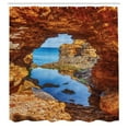 thumbnail image 3 of Ambesonne Scenery Shower Curtain, Australian Sea and Sky, 69"Wx84"L, Cream Blue, 3 of 5