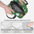 thumbnail image 5 of DouZhe Lunch Bags for Women and Men, Funny Glasses Frogs Green Prints Reusable Portable Insulated Cooler Waterproof Lunch Tote Bag for Travel Work Picnic, 5 of 7