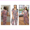 Carole Hochman Modal Spandex Satin Pajama Set, Multi Color, Size 2X