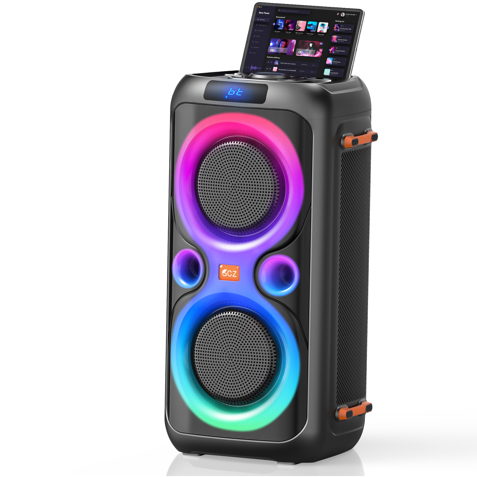 GCZ Party Speaker – 160W Dual 6.5-Inch Bass Speaker with Karaoke photo 1