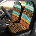 thumbnail image 2 of ABPHQTO Juego de 2 fundas de asiento de coche, patrón azteca colorido sin costuras, Protector Universal de asientos delanteros de coche, apto para coche, SUV sedán, camión, 2 of 3