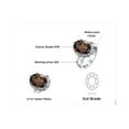 thumbnail image 5 of Jewelrypalace 5.7ct Oval Shape Created Smoky Quartz Solitaire Cocktail Ring 925 Sterling Silver, 5 of 6