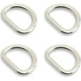 thumbnail image 3 of 6pcs D-Ring Findings Purse Belt Strap Loop Quality Finish Purse Making D Rings SCD1 (37mm (1-1/2"), Silver), 3 of 7