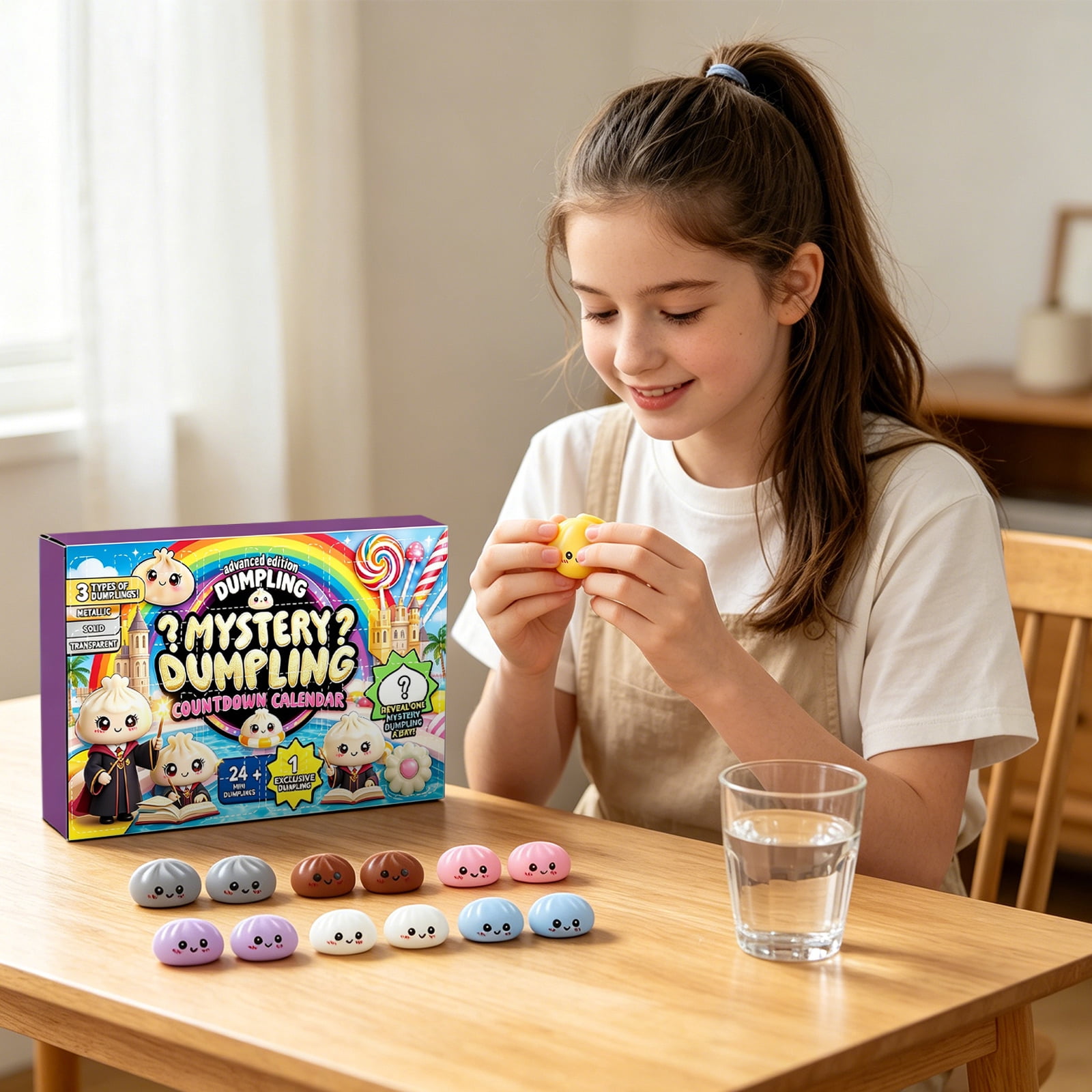 Mystery Dumpling Advent Calendar - Dumpling Squishies 24-Day Countdown Calendar