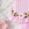 thumbnail image 5 of Soepste Toddler Sets For Girls Toddler 2 Piece Outfits Girls Toddler Girls Summer Outfit Top And Shorts Clothing Set, 5 of 7
