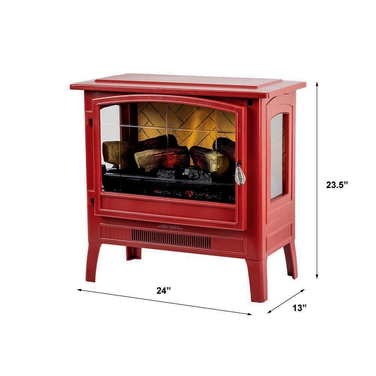 Country Living Infrared Freestanding Electric Fireplace Stove | Electric  Indoor Room Heater with Remote, Multiple Flame Colors in Deep Red - Walmart. com