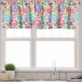 thumbnail image 3 of Ambesonne Paisley Valance & Curtain, Modern Striped Oriental, 55"x24", Multicolor, 3 of 6