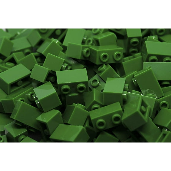 IMEX 1x2 Stud Green Interlocking Building Bricks 100 Pack Compatible With All Major Brands