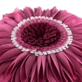 thumbnail image 4 of JWH Luxury Fuchsia 3D Sunflower Throw Pillow Ultra Soft Velvet Decorative Pillow for Bed Couch Living Room 14inch Round Floral Accent Cushion, 4 of 10