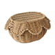 thumbnail image 3 of Cesta de pan tejida, cesta para almacenar alimentos, cesta multifuncional con tapa S, 3 of 9