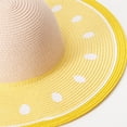 thumbnail image 4 of Sombrero de playa para mujer de 56 a 58 cm de circunferencia, sombrero de paja con ala grande para verano, sombrero para el sol con forma de fruta, 4 of 5
