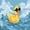 Cool Yellow Duck in Waves, variant on Fluffy Loving Cats Flannel Bath Mat 16x24 Inches, Soft Absorbent Non-Slip Bathroom Rug, Machine Washable Floor Mat for Shower