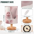 thumbnail image 3 of Pigs Pink Bedside Table Lamp LED Warm Lights with USB Charging Port Retro Cylinder Desk Lamps, 3 of 7