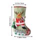 thumbnail image 3 of Calcetines Navideños, Bolsas de Regalo Navideñas | Personajes Navideños: Papá Noel, Muñecos de Nieve y Renos | Decoración para Fiestas Navideñas Familiares | Material: Tela | Multicolor | 1 Unidad |, 3 of 6