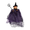 thumbnail image 2 of Colgante de muñeca de calabaza de Halloween, decoraciones de Halloween, adorno, Mini juguetes, colgante para oficina, vacaciones, sala de estar, púrpura Macarena Colgante de muñeca de Halloween, 2 of 8