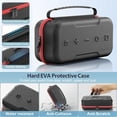 thumbnail image 4 of Bolso para Nintendo Switch/OLED, bolsa de transporte grande para Joycon y fuente de alimentación, funda rígida para Switch OLED con espacio para guardar 20 juegos y accesorios de Switch, 4 of 7
