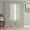Sage,Green, variant on Sheer Curtains 45 Inch Length 2 Panels Set for Kitchen, Modern Minimalist Semi Sheer Curtains for Windows, Country Leaves Stripes Pattern Beige Voile Window Treatments Rod Pocket Curtain