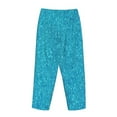 thumbnail image 5 of Sigee Blue Glitter Print Women's Soft Pajama Pants - Breathable and Comfortable Lounge Sleep Bottoms with Elastic Waistband and Pockets-, 5 of 9