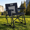 thumbnail image 5 of Avaar Outdoor Folding Rocking Camp Chair w/Cup Holder, 400lbs Capacity, Indigo Blue, 5 of 9