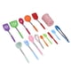 thumbnail image 4 of Juego de 15 piezas de utensilios de cocina de silicona con mango de acero inoxidable, juego de utensilios de cocina de silicona (cubo rosa, utensilios de cocina coloridos), 4 of 15