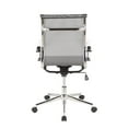 thumbnail image 4 of Indoor Home Office Furniture Mirage Contemporary Office Chair In Chrome And Silver, 4 of 7