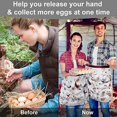 thumbnail image 4 of Backyard Chicken Accessory Egg Collecting Apron Multi-pocket Poultry Egg Holder Work Apron for Home Farm, 4 of 8