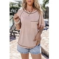 thumbnail image 5 of Casuashion Stylish Dusty Pink Tee: Pockets & Seam Detail - Free Shipping!, 5 of 8