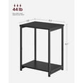 thumbnail image 3 of Side Tables Set of 2 Small End Table Nightstand for Living Room Bedroom Rectangle Black, 3 of 9