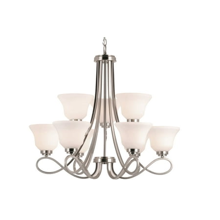 Trans Globe Lighting Brushed Nickel Chandelier W 9 Light 60w 9559 Trans Globe Lighting Brushed Nickel Chandelier W 9 Light 60w 9559 1 Bn