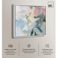 thumbnail image 2 of Elegant Green Abstract Canvas Modern Colorful Art by Art Remedy, White Frame, 30" x 30", 2 of 7