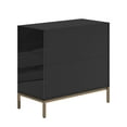 thumbnail image 5 of Boyel Living Modern Black Nightstand with 3 Drawers, End Table Nightstands Wood Bedside Table for Bedroom Living Room, 5 of 9