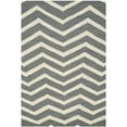 thumbnail image 1 of Safavieh Cambridge 4' X 6' Hand Tufted Wool Rug in Dark Gray and Ivory, 1 of 5