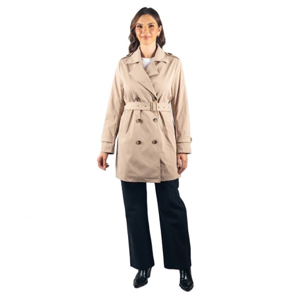 Alpine Swiss Siena Women Rain Jacket Waterproof Trench Coat Lightweight Raincoat