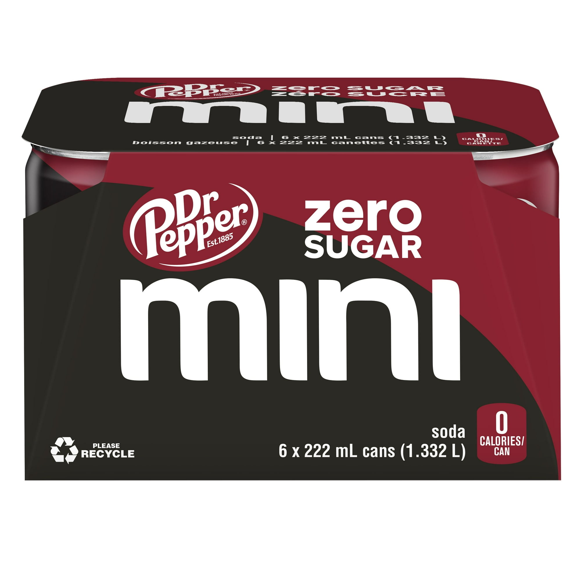 Dr Pepper Zero Sugar 6 x 222 mL - Walmart.ca