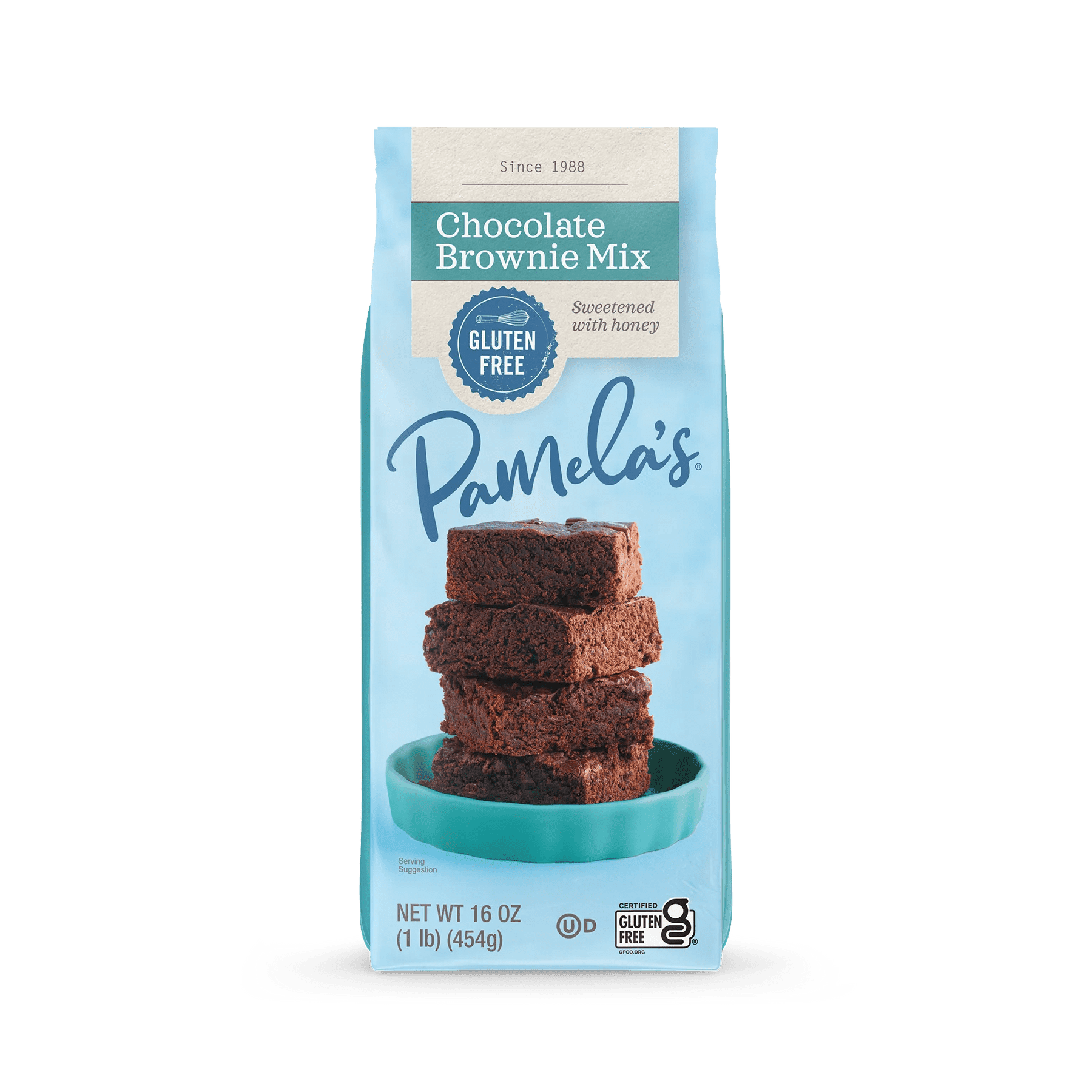 (3 pack) Pamela’s Gluten-Free Chocolate Brownie Mix, 16 oz Bag