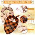thumbnail image 4 of Fall Thanksgiving Turkey Dog Bandanas Reversible Large 2 Pack, Autumn Harvest Adjustable Triangle Scarves for Small Medium Large Extra Large Dogs Pets, 4 of 6