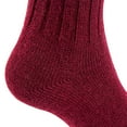 thumbnail image 2 of Lovely Annie Unisex Children 3 Pairs Knee Length Wool Socks Size 0-2Y(Wine), 2 of 4