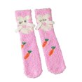 thumbnail image 4 of Winter Thermal Kids Socks Cozy Mid Calf Crew For Indoor Home Floor Sleep Warmth, 4 of 4
