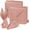Rose Gold, variant on Hot Pink Satin Napkins - 100 Pack, 17x17 Inches, Scalloped Square Napkins for Weddings, Restaurants, Parties