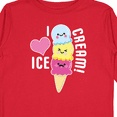 thumbnail image 4 of Inktastic I Love Ice Cream with Cute Ice Cream Cone Boys or Girls Long Sleeve Toddler T-Shirt, 4 of 5