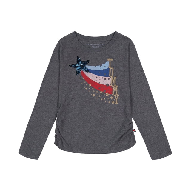 Camiseta Tommy Hilfiger de manga larga con logo para niñas de 12 a 14 años