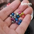 thumbnail image 6 of U8MO 4mm 6mm 8mm Round Metallic Color Plated Smooth Crystal Glass Loose Beads lot-0#Metal Mixed-6mm/50pcs, 6 of 7